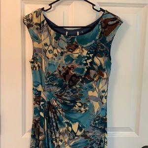 Blue floral dress